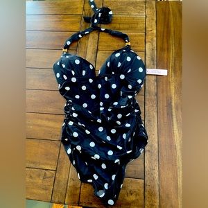 Brand New/Never Worn-Victoria’s Secret Ruched Push-Up One-Piece Swimsuit